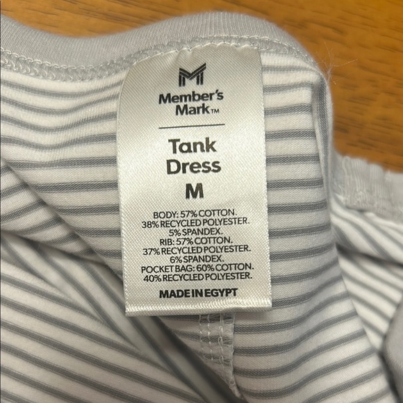 Striped Gray Mini Dress - Picture 8 of 9